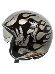 Vintage Bd Open Face Helmet Titanium - Premier