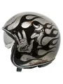 Vintage Bd Open Face Helmet Titanium - Premier