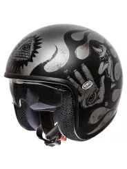 VINTAGE MOTO CASCO JET BD17BM DECO - PRIMA
