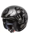 Casque Moto Jet Vintage Bd17Bm Deco - Premier