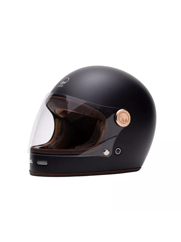 Casque Integral Full Moon - Mârkö (Noir Mat/Marron)
