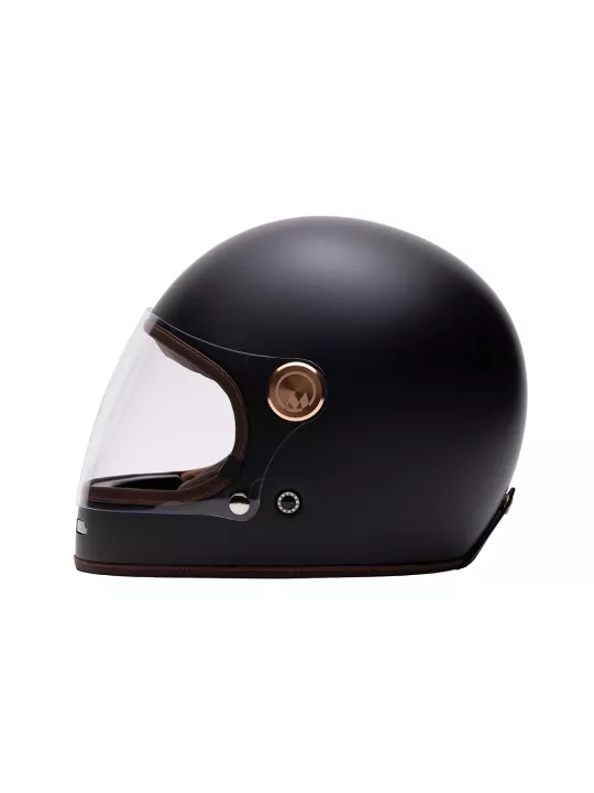 Casque Integral Full Moon - Mârkö (Noir Mat/Marron)