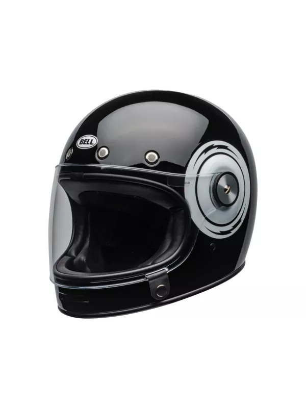 Capacete Bullitt Dlx Bolt Gloss Black/Branco - Bell