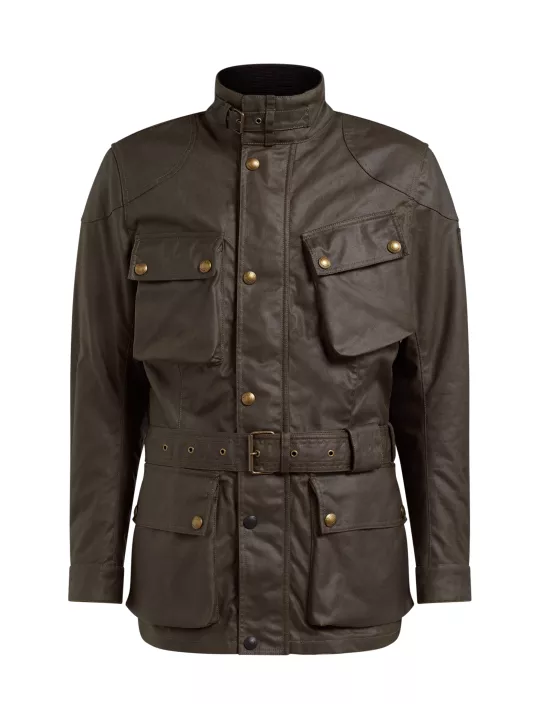 Veste Trialmaster Pro Wax10Oz Mahogany - Belstaff