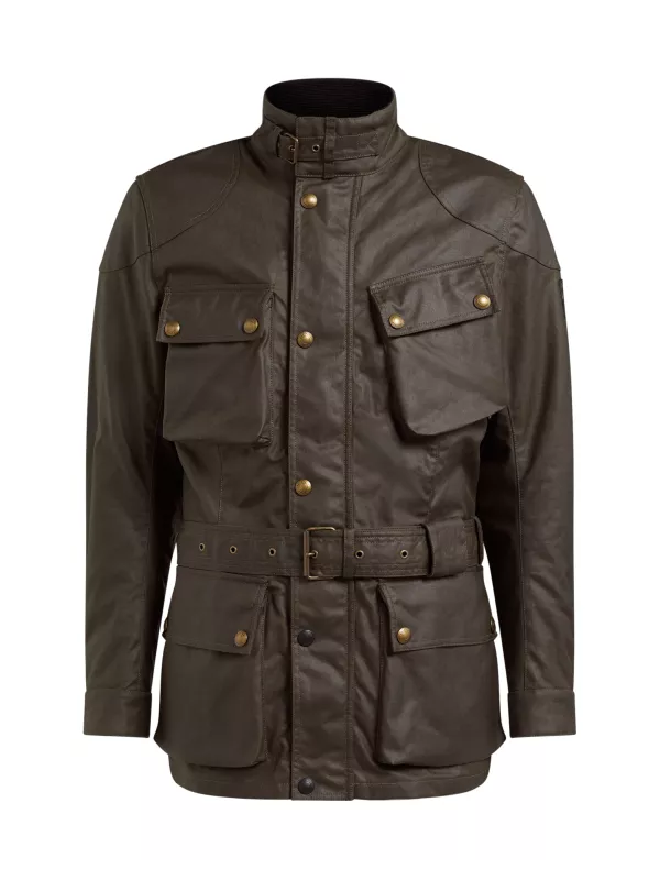 Veste Trialmaster Pro Wax10Oz Mahogany - Belstaff