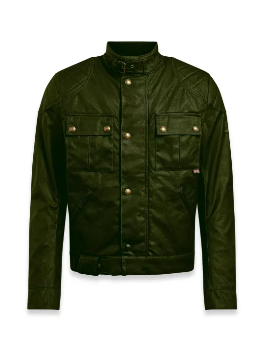 Blouson Brooklands 2.0 Wax Olive Green - Belstaff