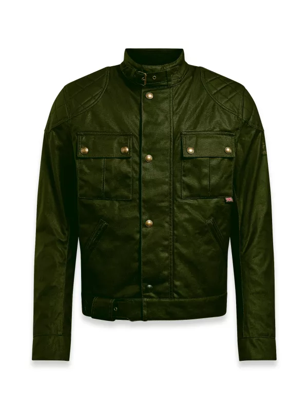Blouson Brooklands 2.0 Wax Olive Green - Belstaff