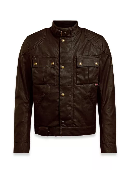 GIUBBOTTO BROOKLANDS 2.0 WAX MAHOGANY-BELSTAFF