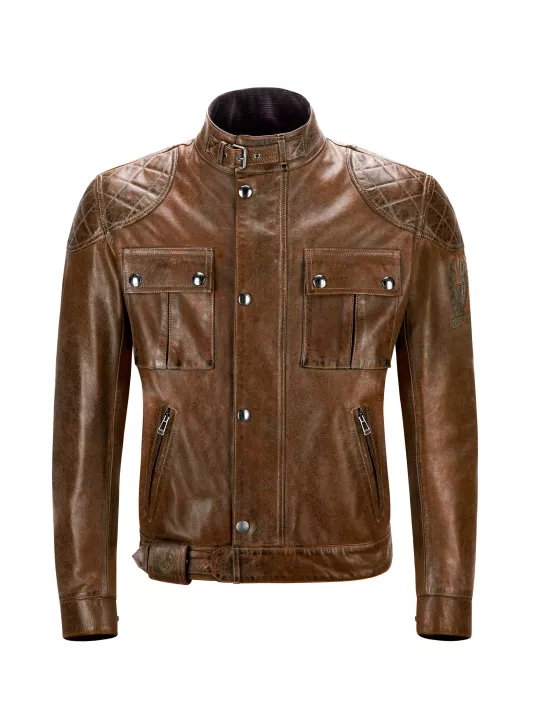 Brooklands Cuero Jacke aus gebranntem Leder - Belstaff