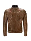 Blouson Brooklands Cuir Burnt Cuero - Belstaff