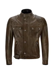 Blouson Brooklands Cuir Black/Brown - Belstaff
