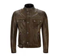 Brooklands Lederjacke Schwarz/Braun - Belstaff