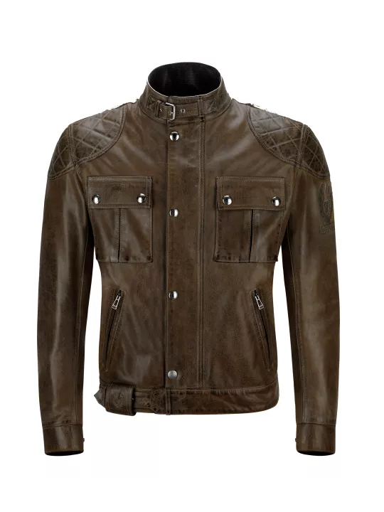 Blouson Brooklands Cuir Black/Brown - Belstaff