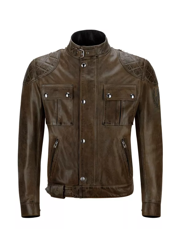 Blouson Brooklands Cuir Black/Brown - Belstaff