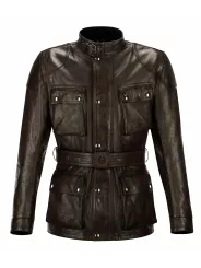 Veste Trialmaster Pro Cuir Black/brown - Belstaff
