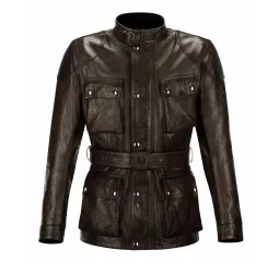 Trialmaster Pro Lederjacke Schwarz/braun - Belstaff