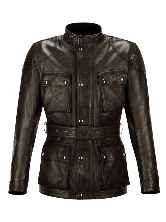 Veste Trialmaster Pro Cuir Black/brown - Belstaff