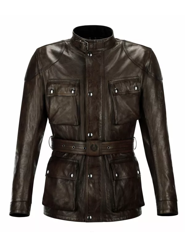 LEATHER JACKET Trialmaster PRO-BLACKBROWN BELSTAFF