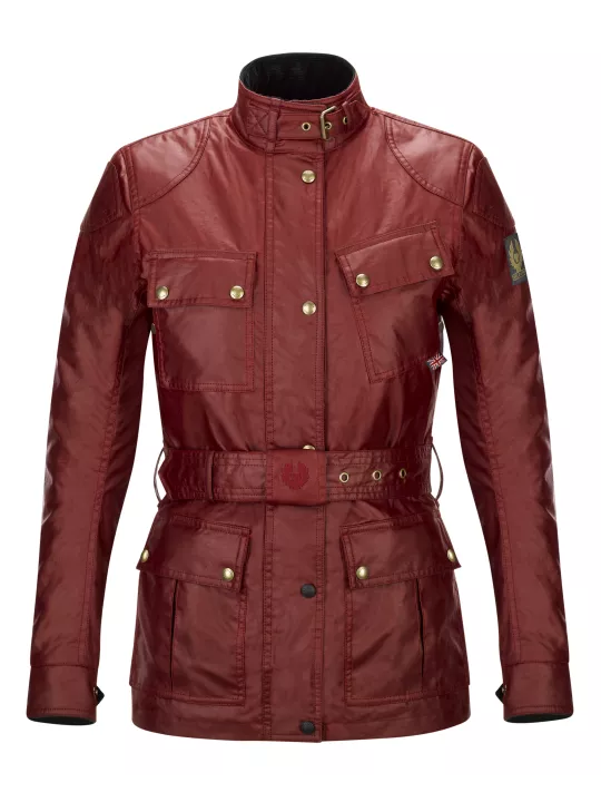 Veste Trialmaster Pro Lady Wax6Oz Racing Red - Belstaff