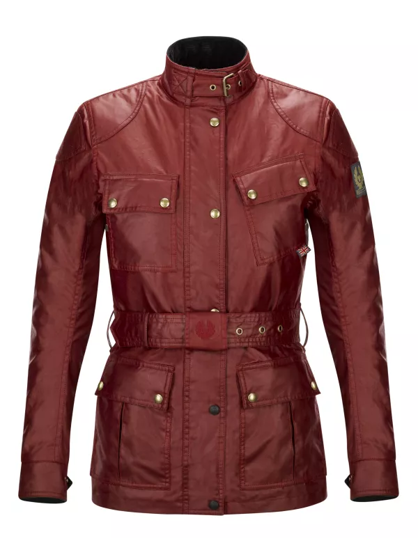Veste Trialmaster Pro Lady Wax6Oz Racing Red - Belstaff
