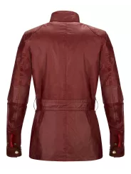 Veste Trialmaster Pro Lady Wax6Oz Racing Red - Belstaff