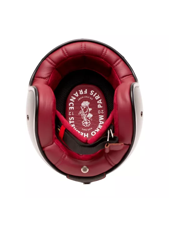 CASCO JET THE CLASSIC - MÂRKÖ (NEGRO/ROJO)