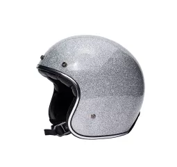 The Classic Open Face Helmet Silver - Marko