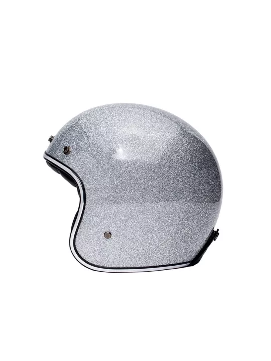 The Classic Open Face Helmet Silver - Marko