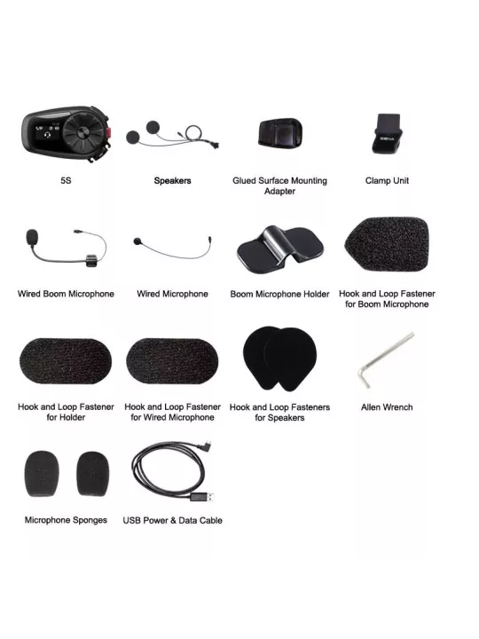 KIT MANOS LIBRES INTERCOM 5S-01D-SENA