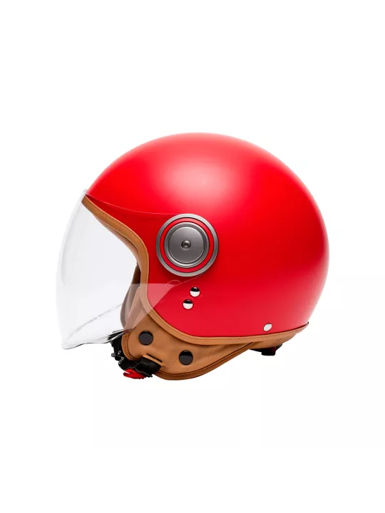 Casque Jet Elements-Mârkö (Rouge Mat)