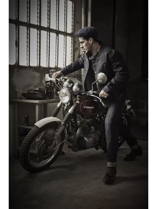 JEANS GREASY SELVEDGE - FUEL