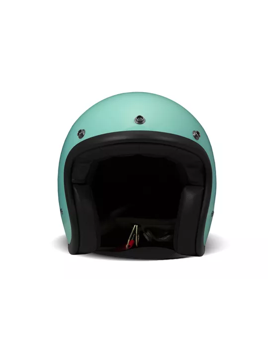 Casque Jet Vintage Turquoise-Dmd