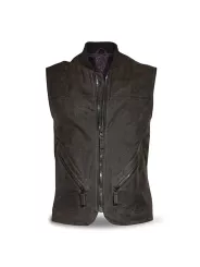CHALECO BROWN WAXED COTTON MAN-DMD