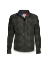 Veste Shirt Check Green Leather Man - Dmd