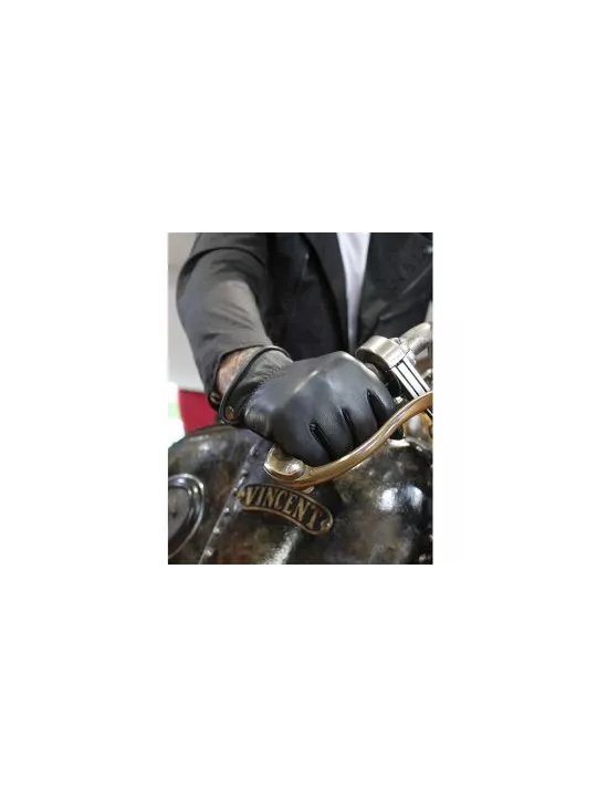 GUANTES SHIELD BLACK LEATHER-DMD
