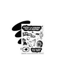 Planche Stickers Pour Casque - Réfléchissant - 10X13Cm / Double Face
