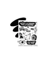 PLANCHE STICKERS PARA CASCO - RÉFLÉCHISSANT - 10x13cm / Double face