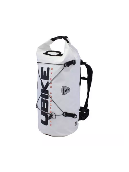 Wasserdichte Tasche Weiß Cylinder Bag 50L Ubike