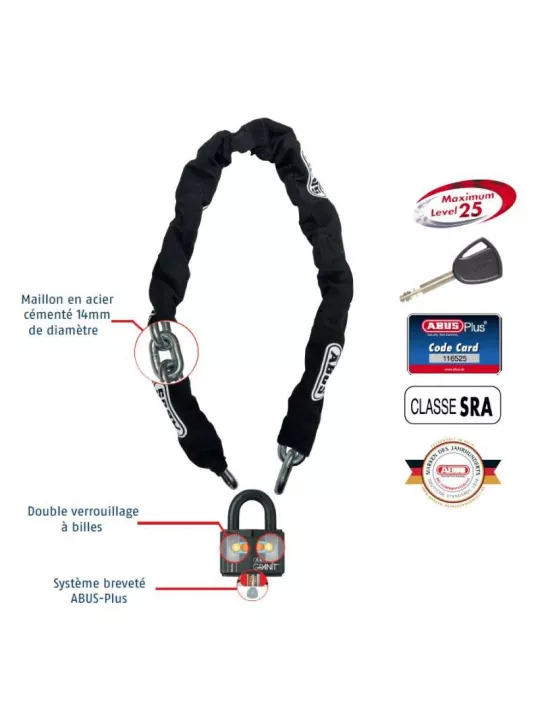 ANTIRROBO MOTO CHAINE 37RK/70/14KS 180 SRA-ABUS