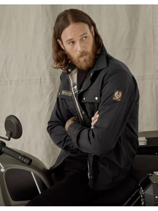 Blouson Moto Vintage Homme Textile Mansion-Belstaff