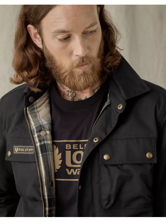 Blouson Moto Vintage Homme Textile Mansion-Belstaff