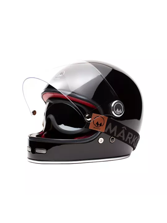 Full Moon Full Face Helmet - Mârkö (Black/Red)