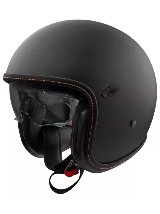 Vintage U9 Bm Black Couture Orange Open Face Helmet - Premier