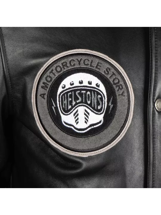 College Leather retro jacket- Helstons