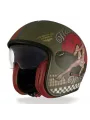 Casque Jet Vintage Pinup Military Bm - Premier
