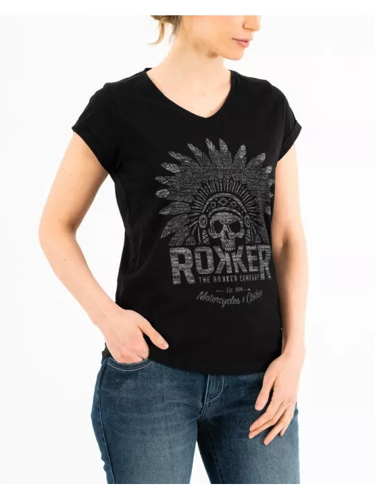 T-Shirt Femme Indian Bonnet - Rokker