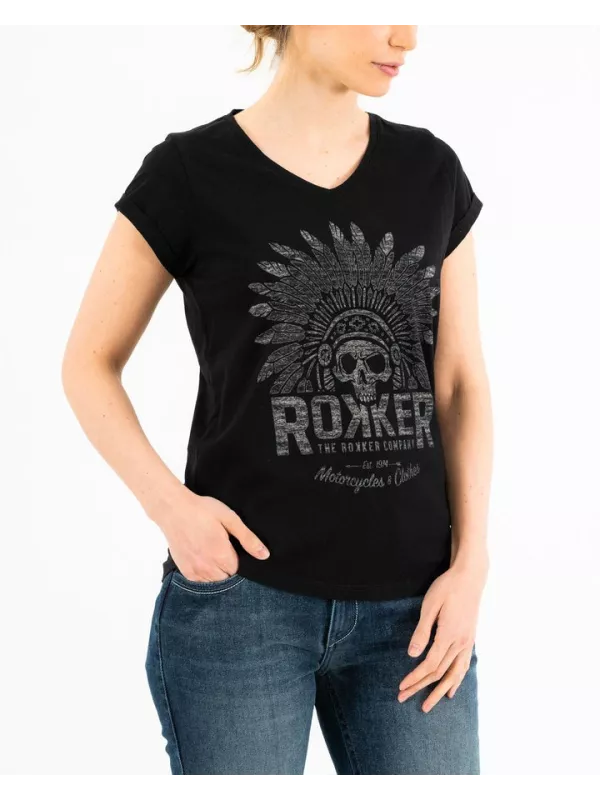 Indian Beanie T-Shirt für Damen - Rokker