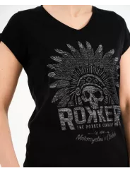 T-Shirt Femme Indian Bonnet - Rokker