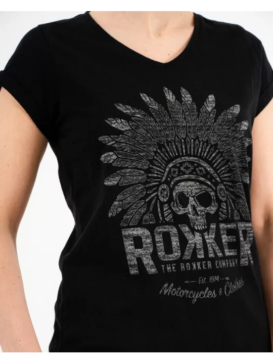 T-Shirt Femme Indian Bonnet - Rokker