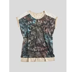 Camiseta Roses Apache Mujer - Rokker